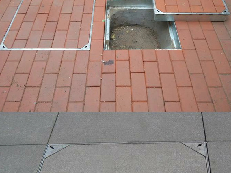 Steel Grating for Invisible Manhole Cover